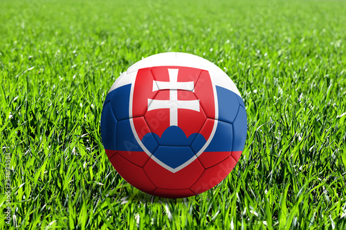 Slovakia Flag on Soccer Ball