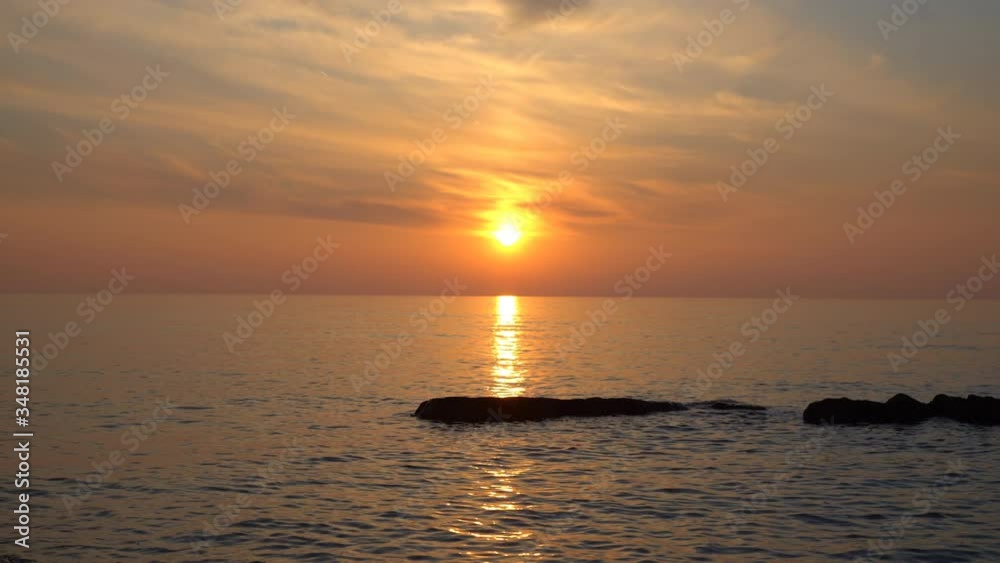 Sunset over sea nature landscapes uhd 4k video croatia mediteran Sunset over sea nature landscapes uhd 4k video croatia mediteran