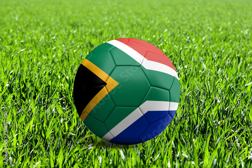 South Africa Flag on Soccer Ball