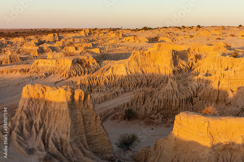 Golden hour at Mungo National Park, New South Wales, Australia 