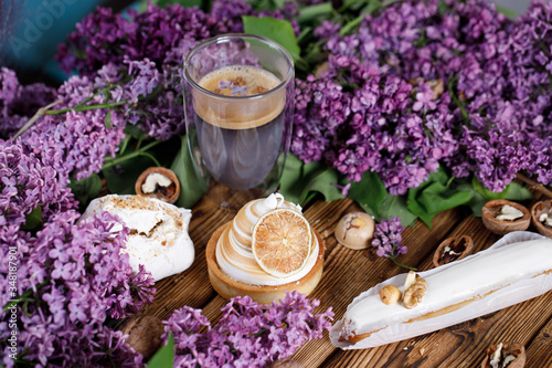 lilac sweets cake wood