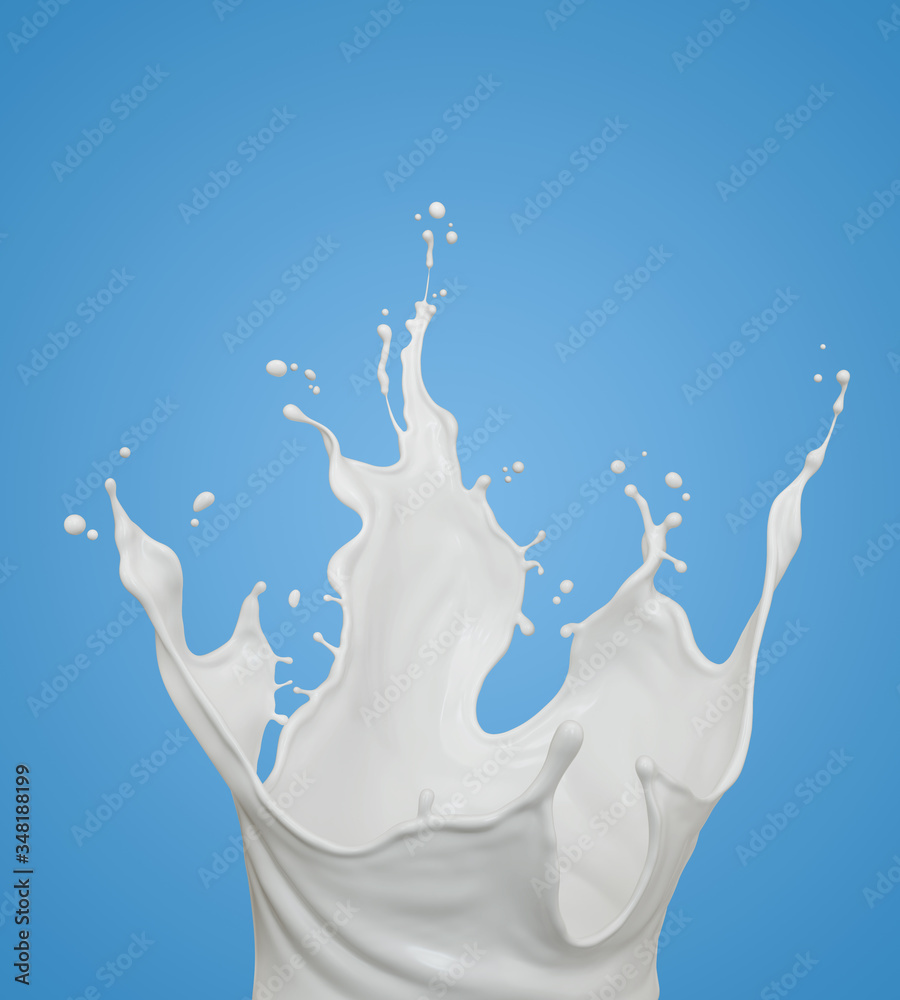 Milk splash isolated on background, liquid or Yogurt splash, Include clipping path. 3d illustration. Milk splash isolated on background, liquid or Yogurt splash, Include clipping path. 3d illustration.