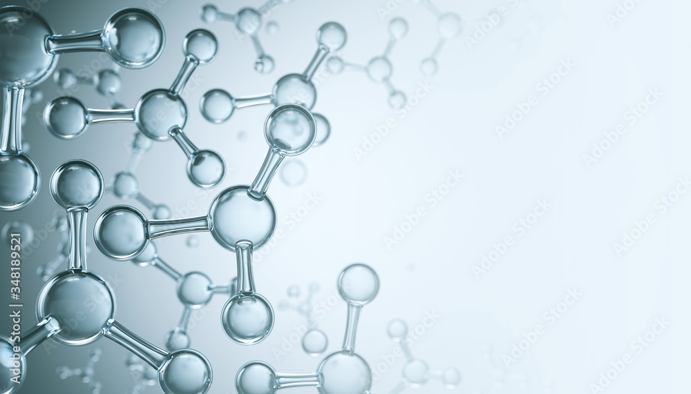 Science background with molecule or atom, Abstract structure for Science or medical background, 3d illustration. Science background with molecule or atom, Abstract structure for Science or medical background, 3d illustration.