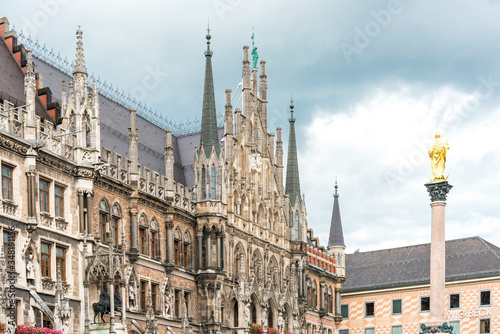 MUNICH, GERMANY - June 25, 2018: Mary's Square (Our Lady's Square) in Munich, Germany