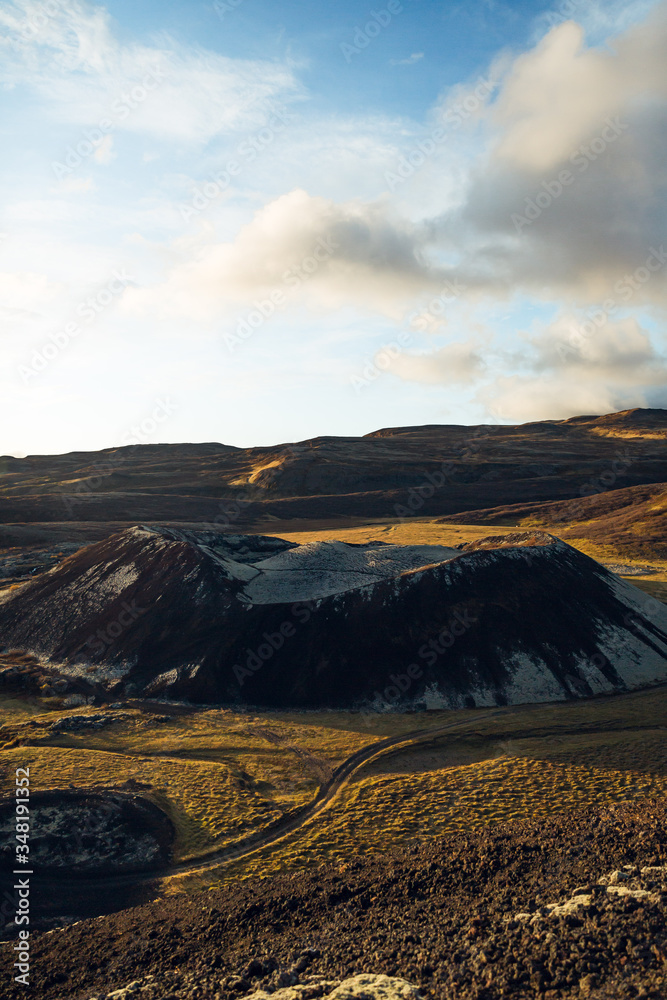 Naklejka premium lone volcano 