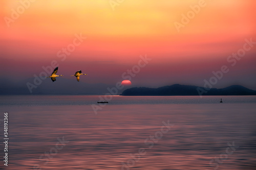 sunrise in the lake © 东方亮 东方亮