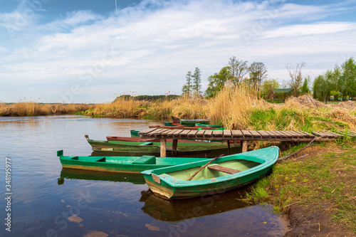 Rzeka Narew. Narwiański Park Narodowy, Podlasie, Polska