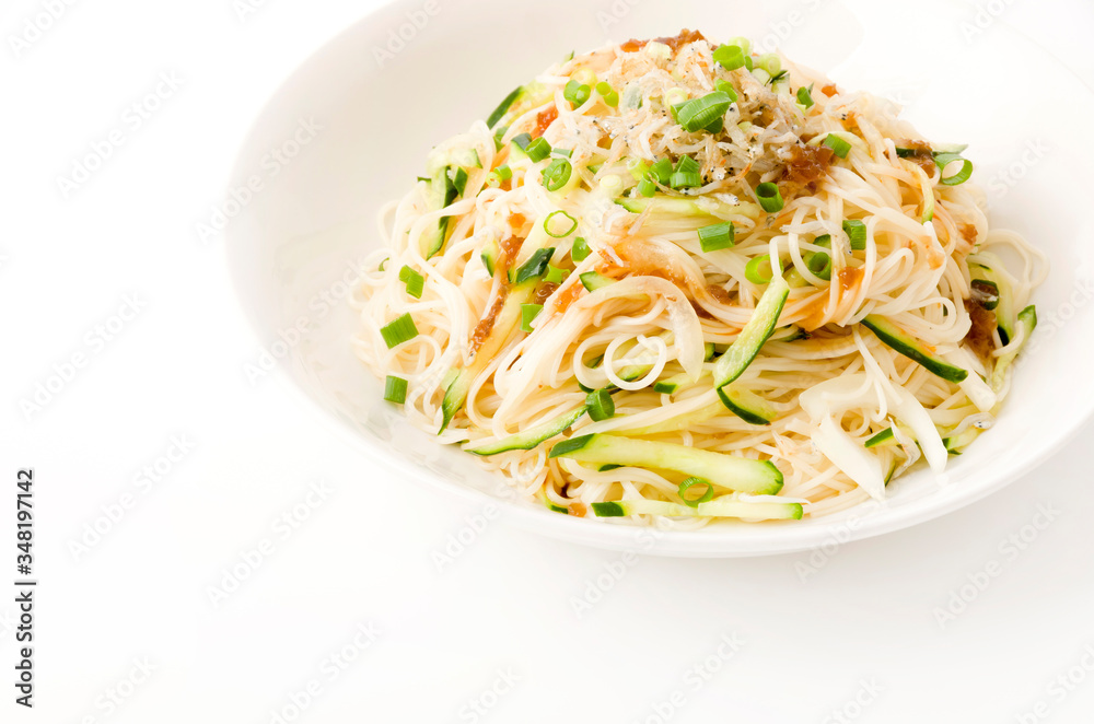 まぜそば風あっさり素麺 まぜそば風あっさり素麺