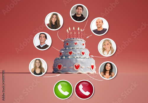 Virtual birthday celebration