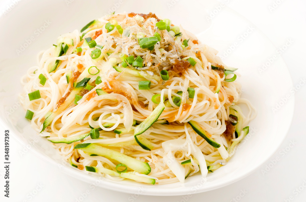 まぜそば風あっさり素麺 まぜそば風あっさり素麺