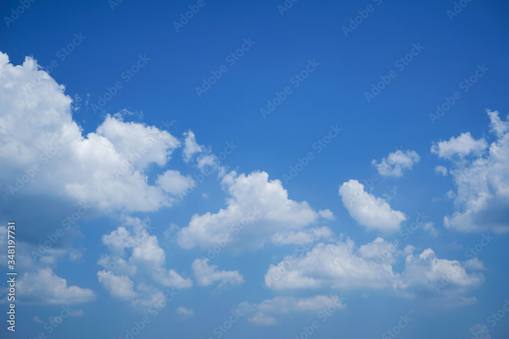 Beautiful blue sky with cloud.