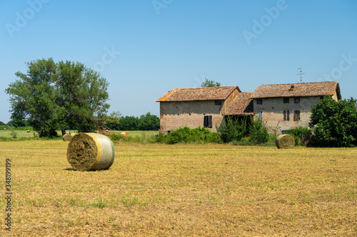 Country landscape in Reggio Emilia province photo