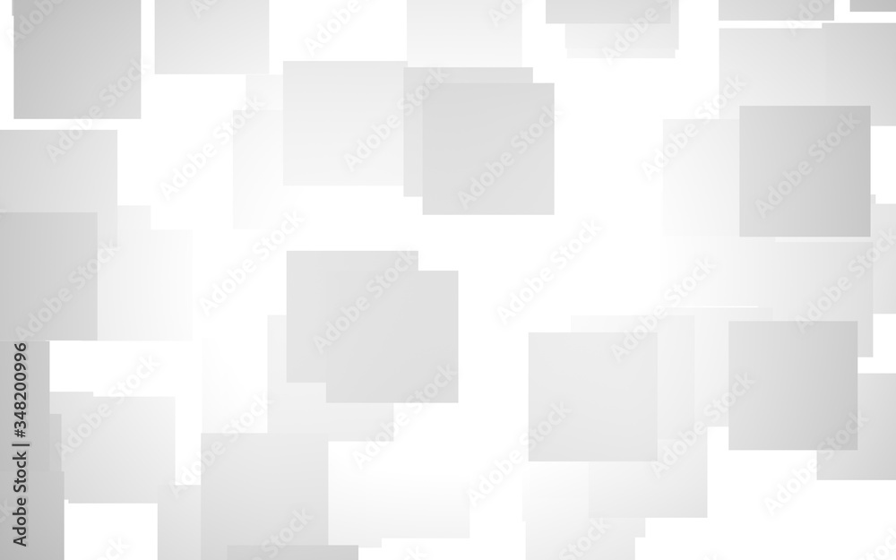 White abstract background. Misty backdrop with grey squares. 3D illustration White abstract background. Misty backdrop with grey squares. 3D illustration