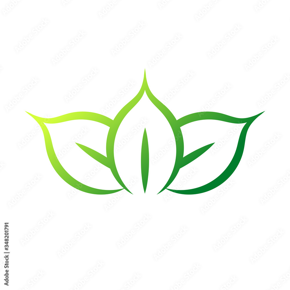 Vector design of an abstract green leaf icon. vector logo of a garden, plant, nature and ecology. Icons Logotype the concept of a happy life. Vector illustration, graphic design can be edited Vector design of an abstract green leaf icon. vector logo of a garden, plant, nature and ecology. Icons Logotype the concept of a happy life. Vector illustration, graphic design can be edited