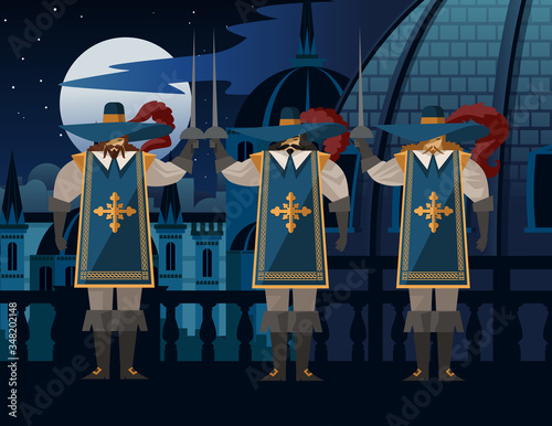 sword warrior musketeers