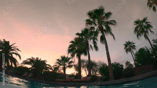 Swimming Pool in Tropical Scottsdale Arizona photo