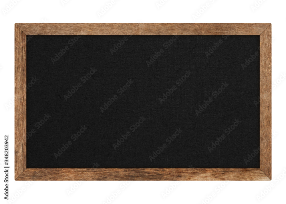 Brown wood frame or blackboard isolated on white background. Object with clipping path Brown wood frame or blackboard isolated on white background. Object with clipping path