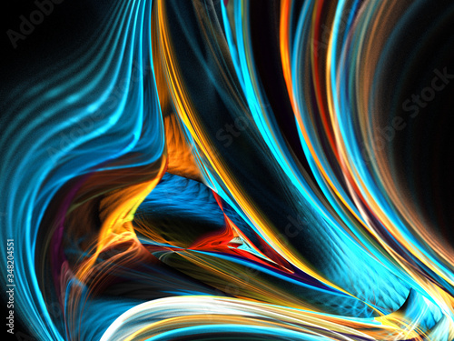 fractal on black