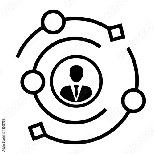 Experience outline vector icon. customer illustration sign. appreciation symbol. happy logo.