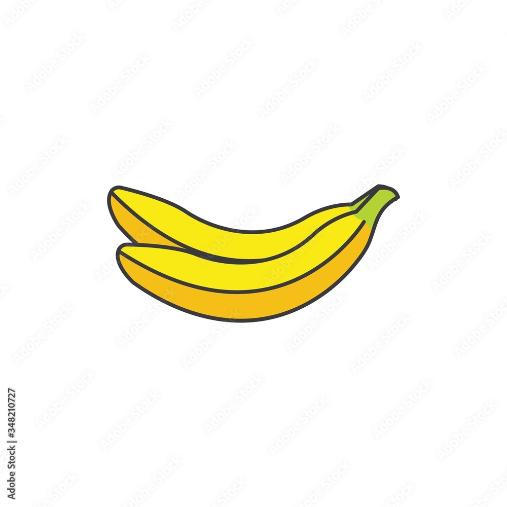 banana icon vector illustration design banana icon vector illustration design