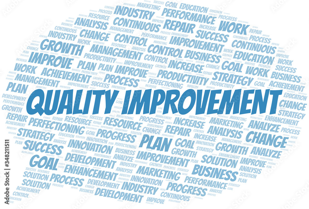 Quality Improvement word cloud collage made with text only. Quality Improvement word cloud collage made with text only.