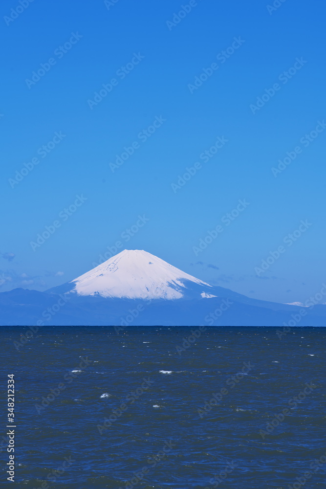 富士山と太平洋