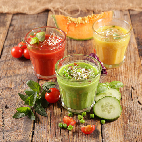 cold soup- gazpacho or vegetable smoothie