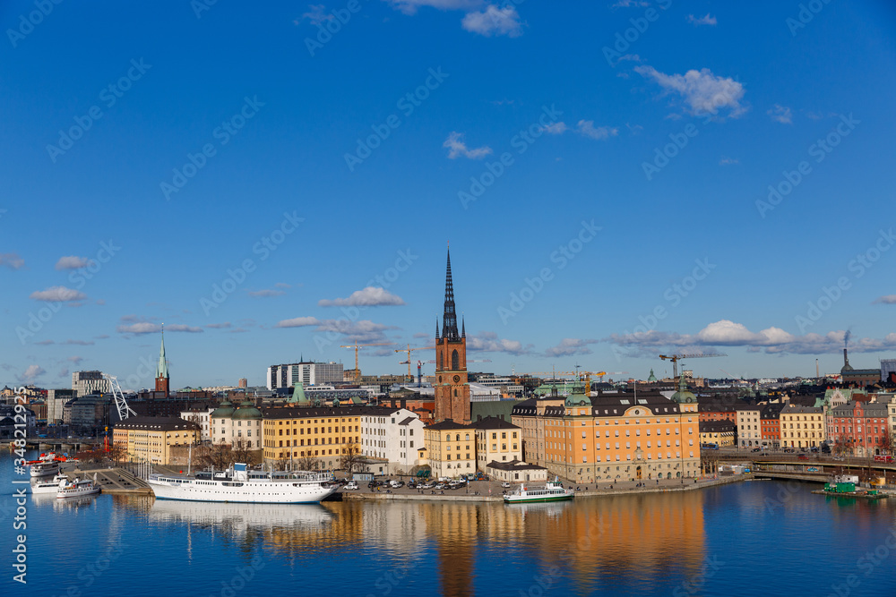 Photo from height of birds flight , Stockholm, Sweden.