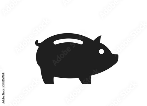 piggy bank icon. banking, finance and save money symbol