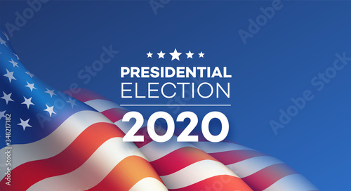 American Presidential Election 2020 background design. Vector illustration