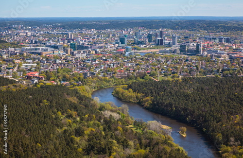 Panoramic view of the Vilnius city