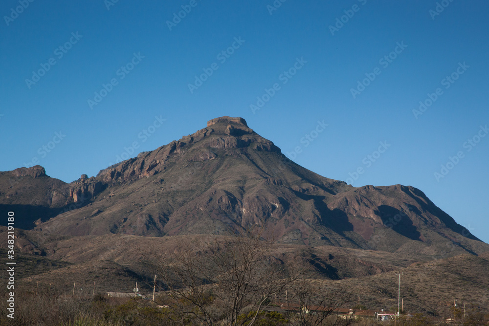 Mountain in the desert of Big Bend National Park