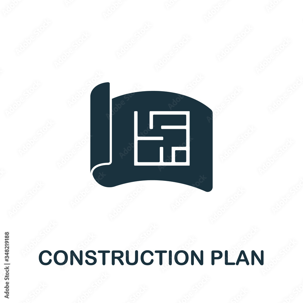 Construction Plan icon from industrial collection. Simple line Construction Plan icon for templates, web design and infographics Construction Plan icon from industrial collection. Simple line Construction Plan icon for templates, web design and infographics
