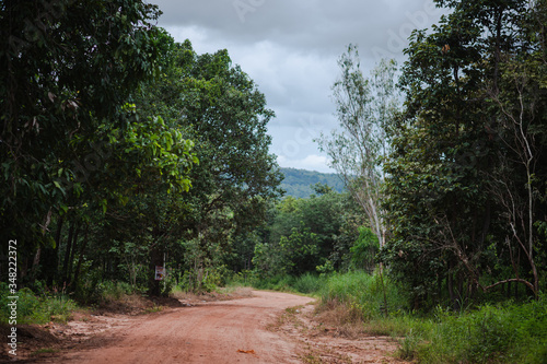 Mountain country road in Asia © jackspoon