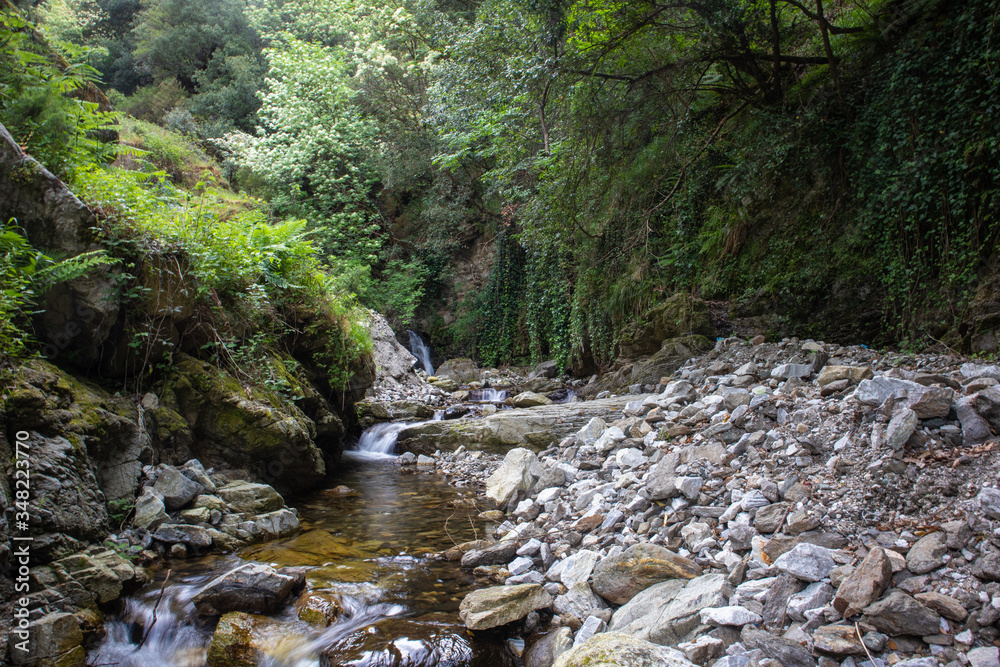 Piminoro waterfall, in the Aspromonte national park.