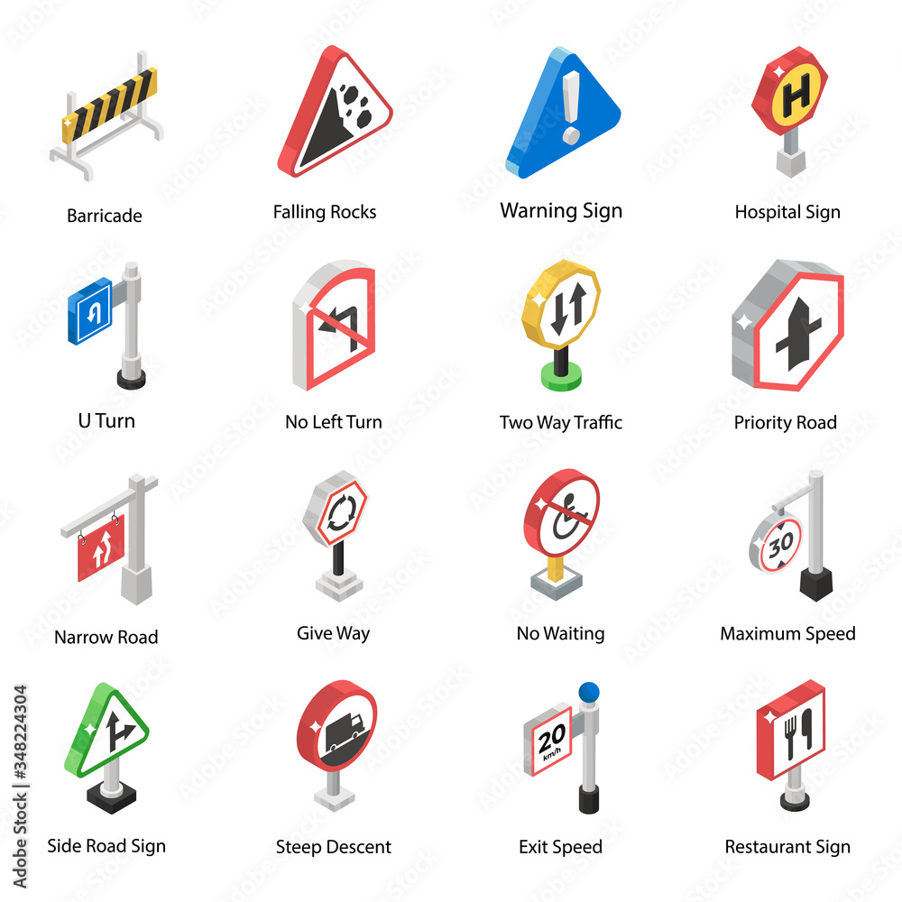 Travelling Guide Sings Isometric Icons Pack
Travelling Guide Sings Isometric Icons Pack