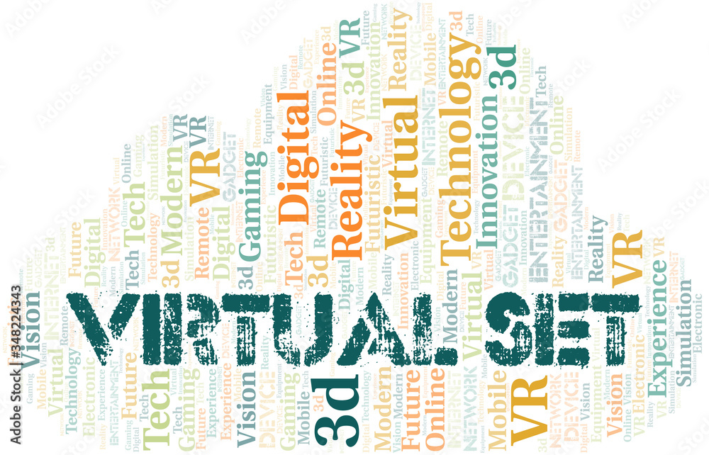 Virtual Set word cloud collage made with text only. Virtual Set word cloud collage made with text only.