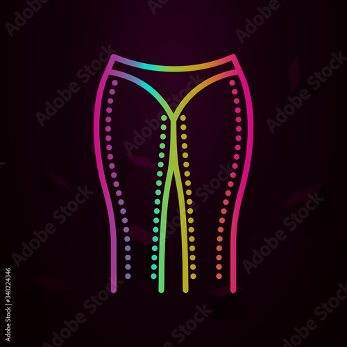 Woman legs, liposuction nolan icon Simple thin line, outline vector of Anti age icons for ui and ux, website or mobile application
