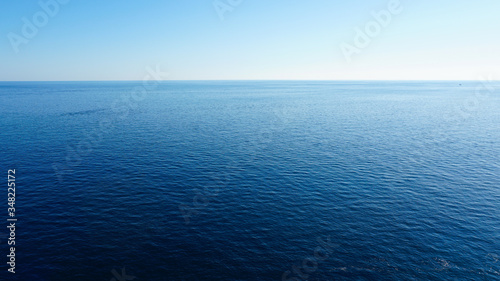 view of the blue ocean in croatia. © Carolin