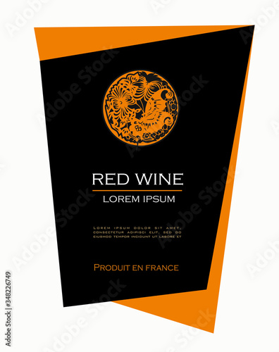 WINE LABEL ITALIAN FOOD AND DRINKS DECORATIVE STICKER FOR AMARONE, PROSECCO, CHIANTI, VALPOLICELLA,PRIMITIVE AND SPARKLING WINE