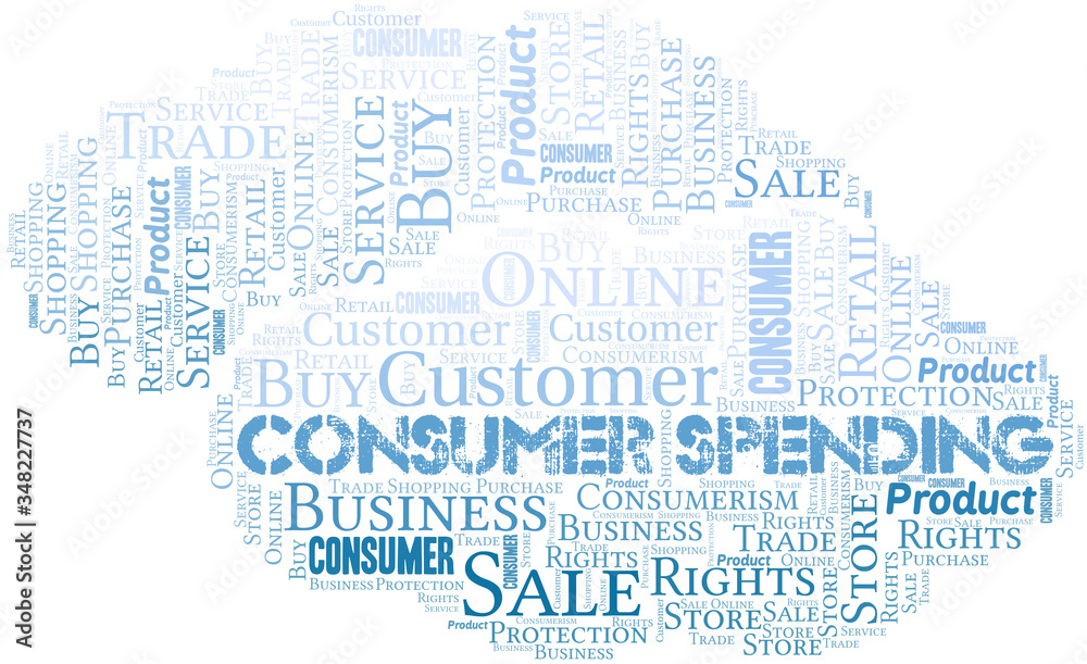 Consumer Spending word cloud collage made with text only. Consumer Spending word cloud collage made with text only.