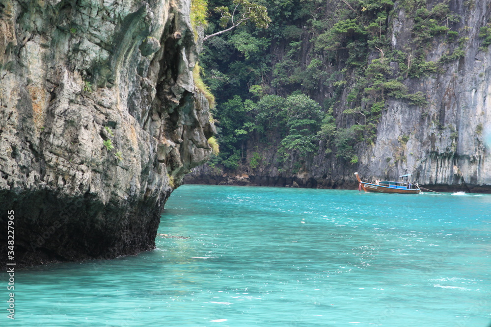 James Bond island near Phuket in Thailand. Famous landmark and famous travel destination James Bond island near Phuket in Thailand. Famous landmark and famous travel destination