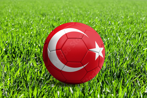 Turkey Flag on Soccer Ball