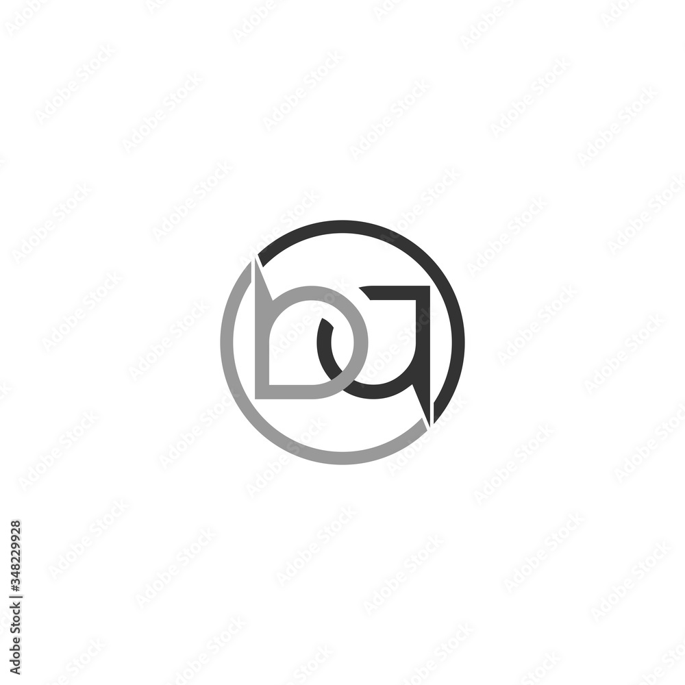 abstract initial letter B Q logo design template abstract initial letter B Q logo design template