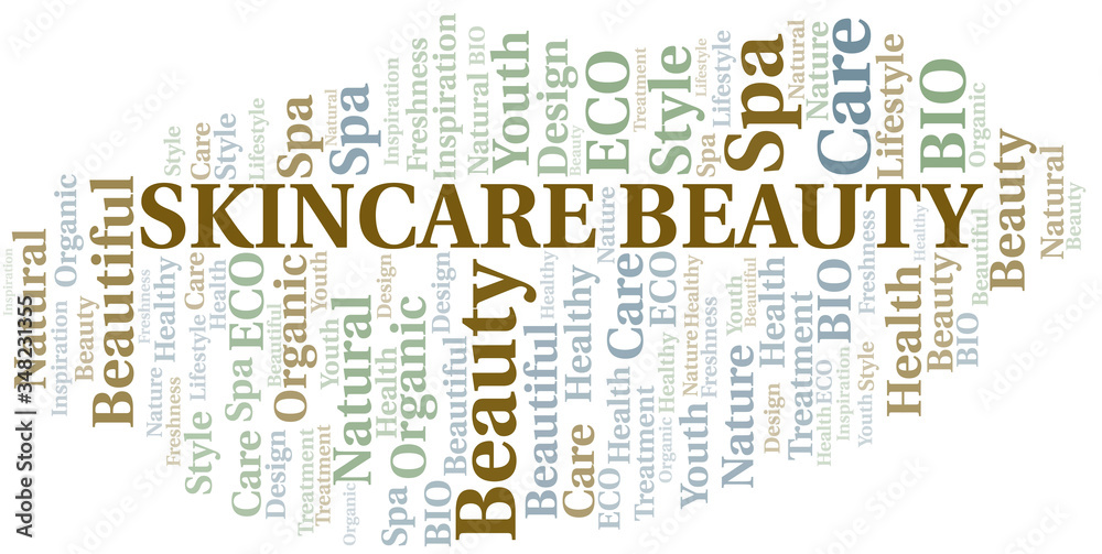 Skincare Beauty word cloud collage made with text only. Skincare Beauty word cloud collage made with text only.