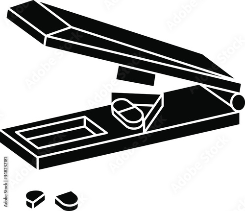 Pill grinder icon