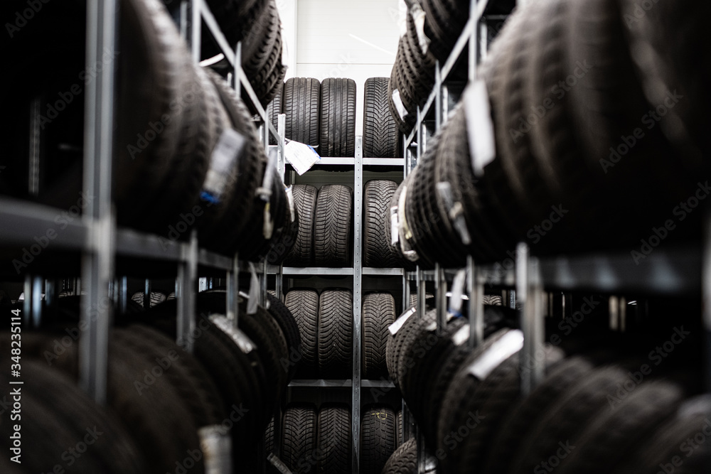 Tire magazine - vulcanization ceter - tires racks