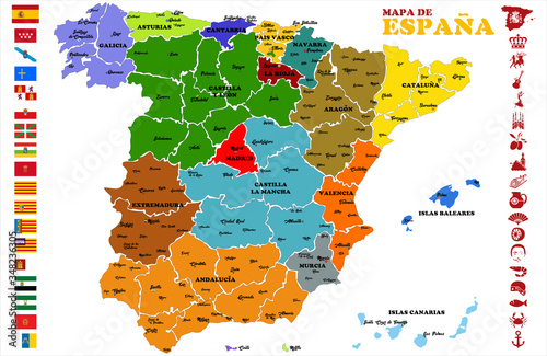 map of Spain
