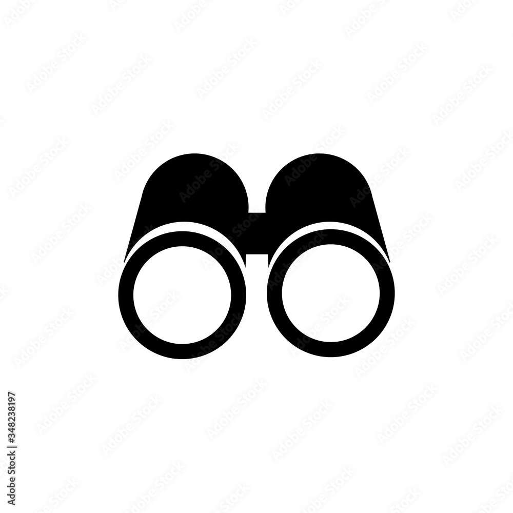 Binoculars icon, logo isolated on white background Binoculars icon, logo isolated on white background