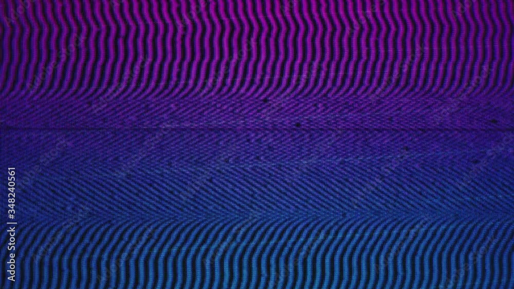 Seamlessly looping vaporwave-style blue and pink bad signal TV static noise and scan lines.